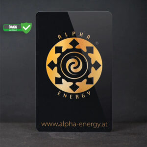 Energiekarte - schwarz